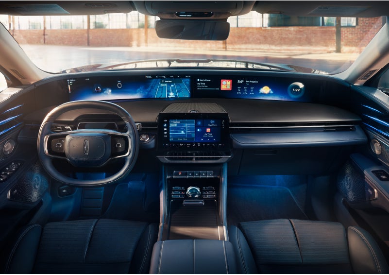 The panoramic display is shown in a 2024 Lincoln Nautilus® SUV. | Fair Oaks Lincoln in Naperville IL